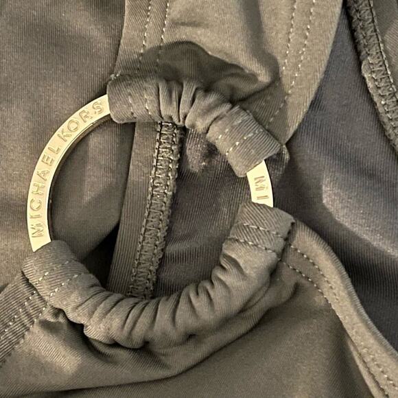 Michael Kors One Shoulder Logo One Piece Swimsuit | Size 12 - Picture 4 of 6